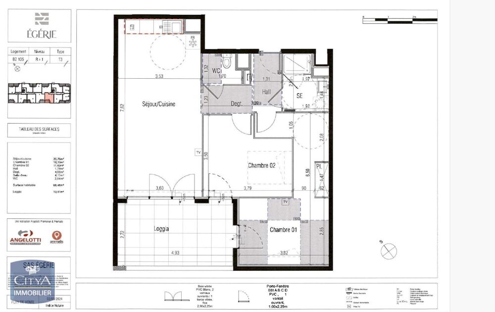 À LOUER - T3 NEUF EN LOCATION SUR PLAN - DISPONIBLE À PA....