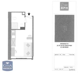  Appartement � louer 1 pi�ce 17 m�