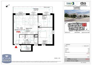  Appartement à louer 3 pièces 58 m²