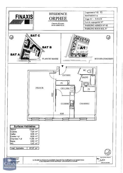  Appartement  louer 2 pices 57 m