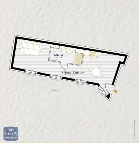  Appartement � louer 1 pi�ce 34 m�