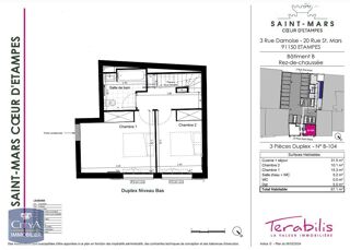  Appartement � louer 3 pi�ces 67 m�
