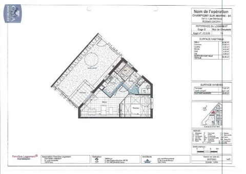  Appartement � louer 2 pi�ces 54 m�