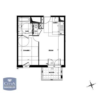  Appartement � louer 2 pi�ces 41 m�