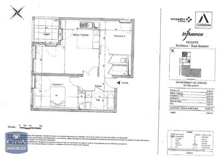  Appartement � louer 3 pi�ces 59 m�