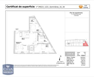 Appartement à louer 3 pièces 85 m²