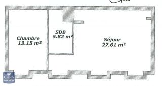  Appartement � louer 2 pi�ces 47 m�