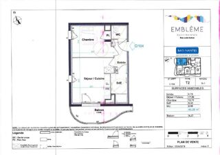 location Appartement - 2 pièce(s) - 40 m² Saint-Herblain (44800)