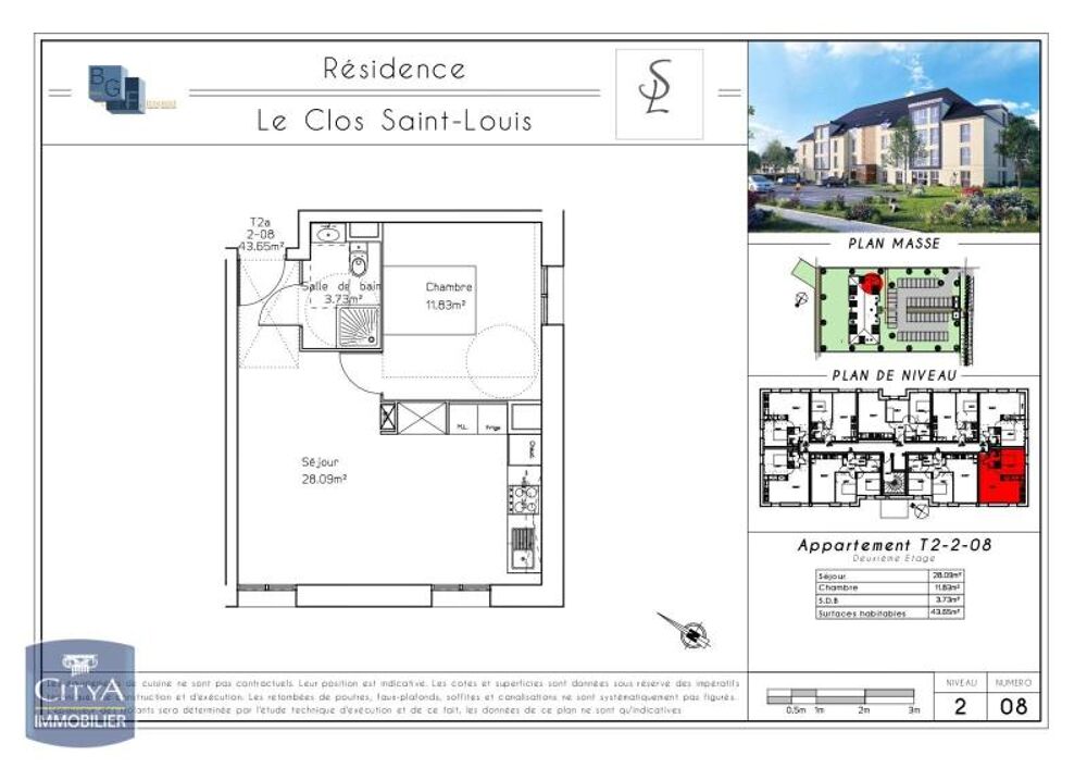 location Appartement - 2 pièce(s) - 44 m² Honfleur (14600)