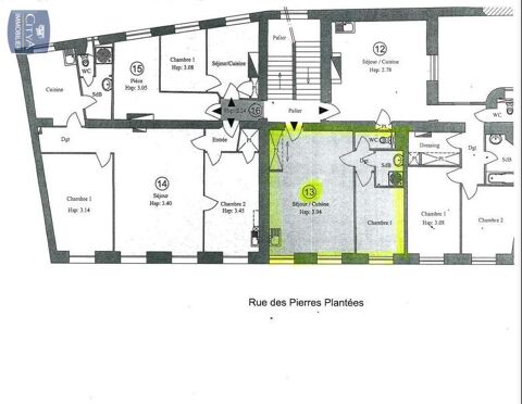  Appartement � louer 2 pi�ces 43 m�