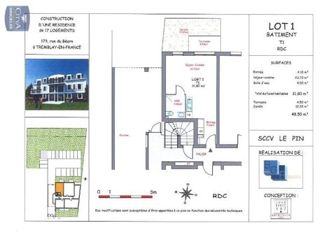  Appartement  louer 1 pice 32 m