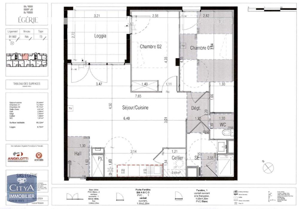 location Appartement - 3 pièce(s) - 68 m² Béziers (34500)