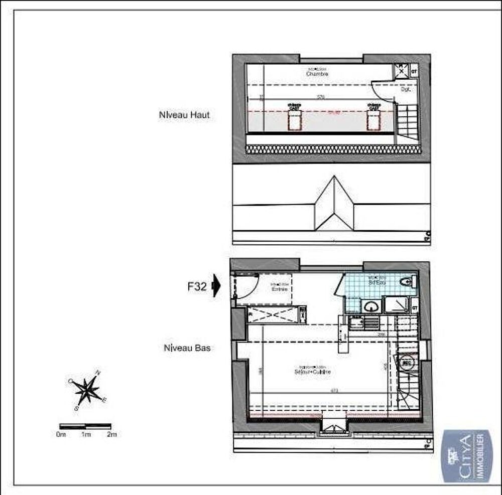 location Appartement - 2 pièce(s) - 48 m² Arras (62000)