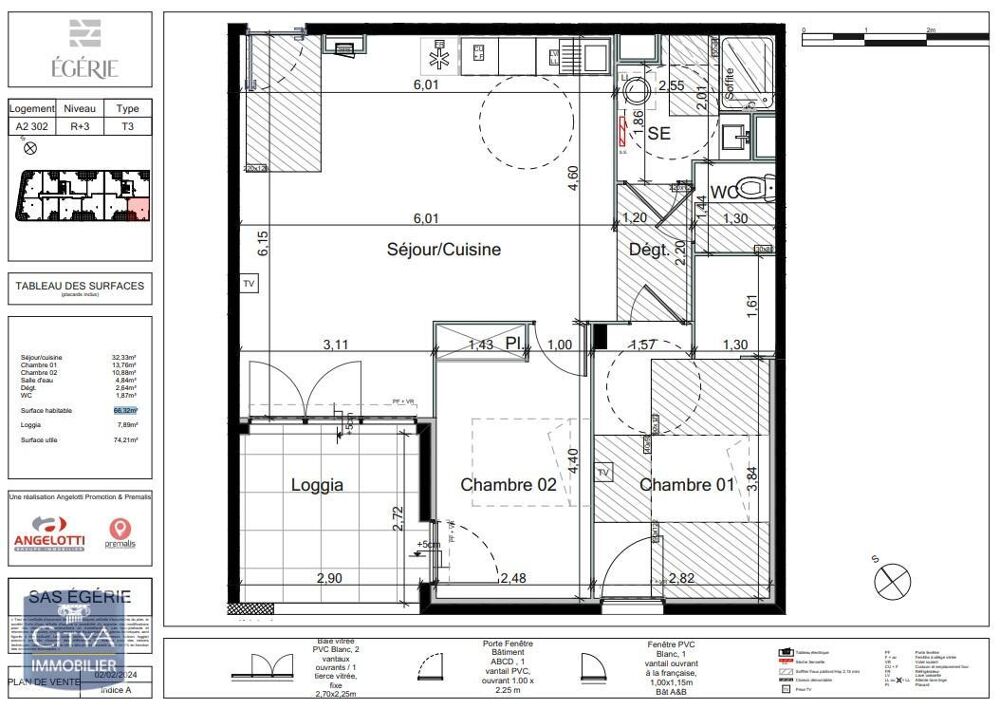location Appartement - 3 pièce(s) - 66 m² Béziers (34500)