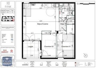  Appartement à louer 3 pièces 66 m²