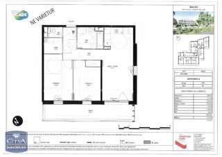  Appartement à louer 3 pièces 60 m²