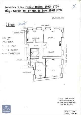  Appartement � louer 3 pi�ces 88 m�