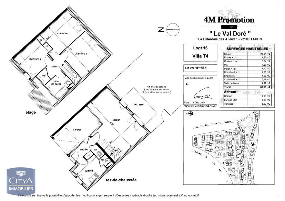 location Maison - 4 pièce(s) - 83 m² Taden (22100)