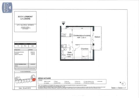   Location Appartement Appartement - 2 pi�ce(s) - 44 m�