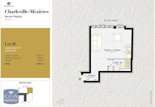  Appartement à louer 1 pièce 30 m²