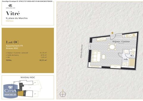  Appartement � louer 1 pi�ce 38 m�