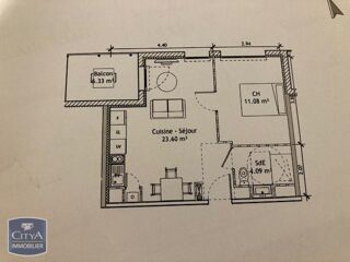  Appartement � louer 2 pi�ces 39 m�