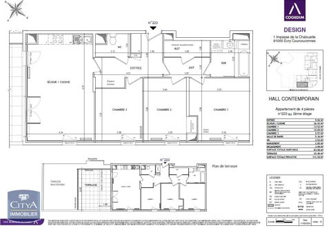  Appartement � louer 4 pi�ces 84 m�