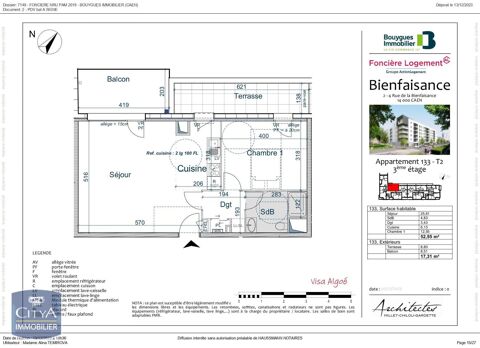  Appartement � louer 2 pi�ces 53 m�