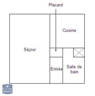  Appartement � louer 1 pi�ce 32 m�