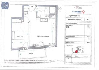 Appartement à louer 2 pièces 39 m²
