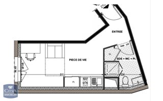  Appartement à louer 1 pièce 22 m²