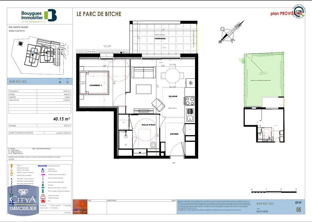 location Appartement - 2 pièce(s) - 40 m² Castets (40260)