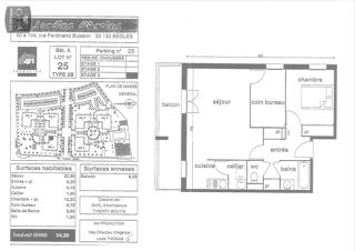  Appartement à louer 2 pièces 54 m²