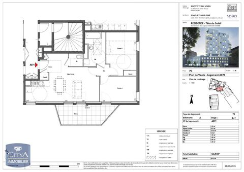  Appartement � louer 3 pi�ces 62 m�