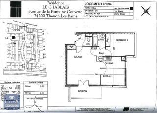  Appartement � louer 2 pi�ces 52 m�