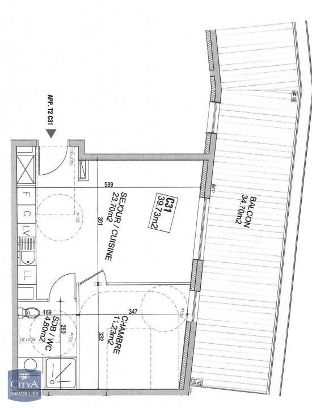 location Appartement - 2 pièce(s) - 40 m² Montpellier (34000)