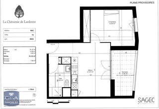  Appartement à louer 2 pièces 41 m²