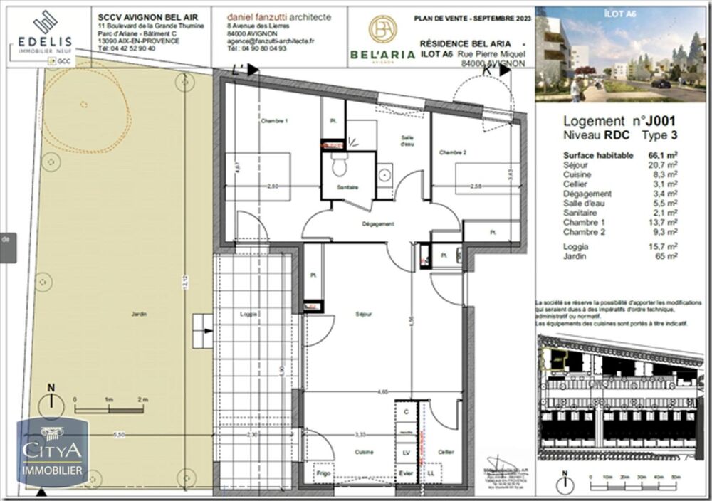 location Appartement - 3 pièce(s) - 66 m² Avignon (84000)