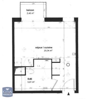  Appartement à louer 1 pièce 26 m²