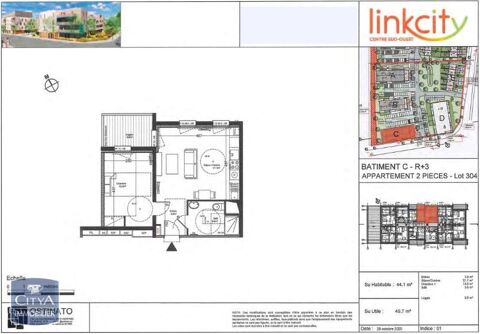  Appartement � louer 2 pi�ces 44 m�