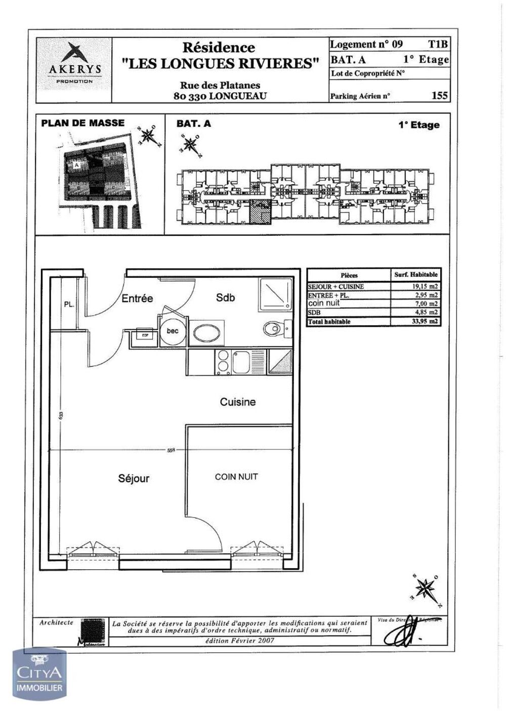 location Appartement - 2 pièce(s) - 34 m² Longueau (80330)