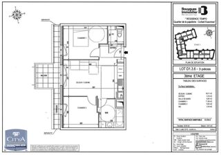  Appartement à louer 3 pièces 50 m²
