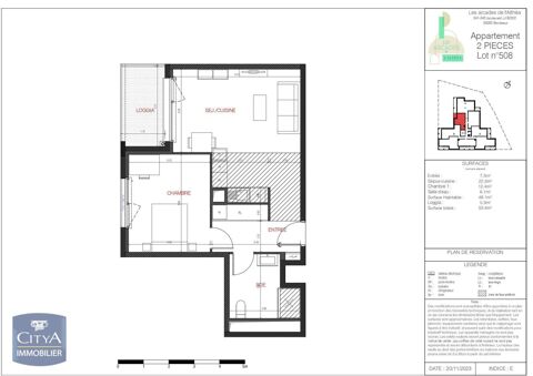  Appartement � louer 2 pi�ces 48 m�