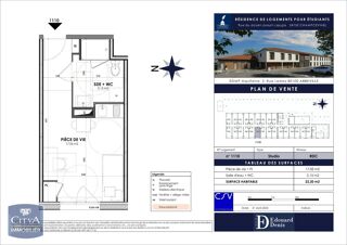  Appartement à louer 1 pièce 22 m²