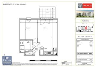  Appartement � louer 2 pi�ces 43 m�