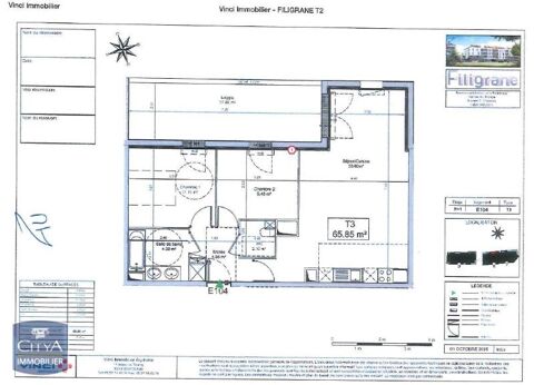   Location Appartement Appartement - 3 pi�ce(s) - 66 m�