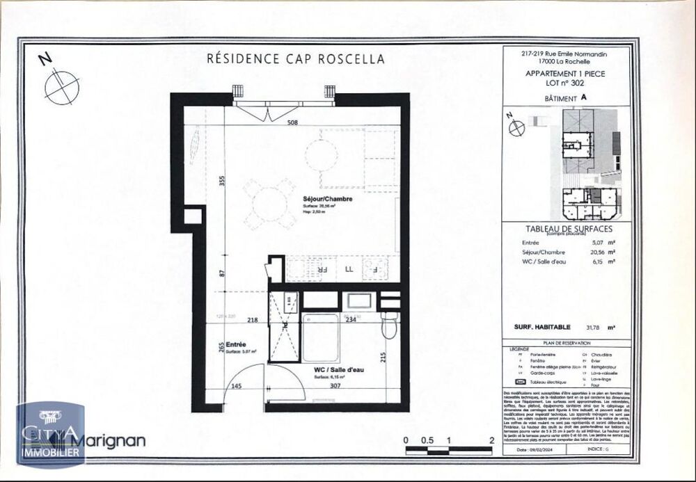 location Appartement - 1 pièce(s) - 32 m² La Rochelle (17000)