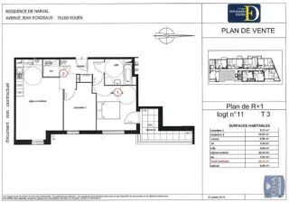  Appartement à louer 3 pièces 55 m²