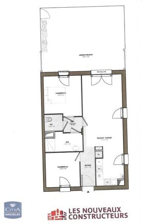  Appartement � louer 3 pi�ces 64 m�