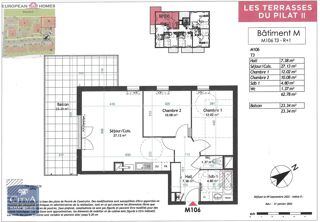  Appartement à louer 3 pièces 63 m²